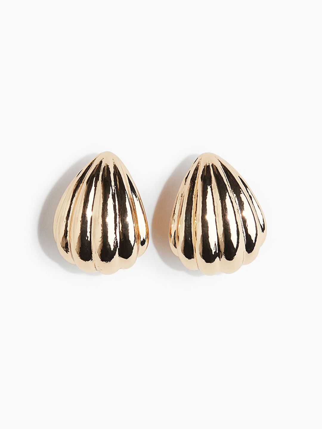 H&M Fluted Hoop Earrings