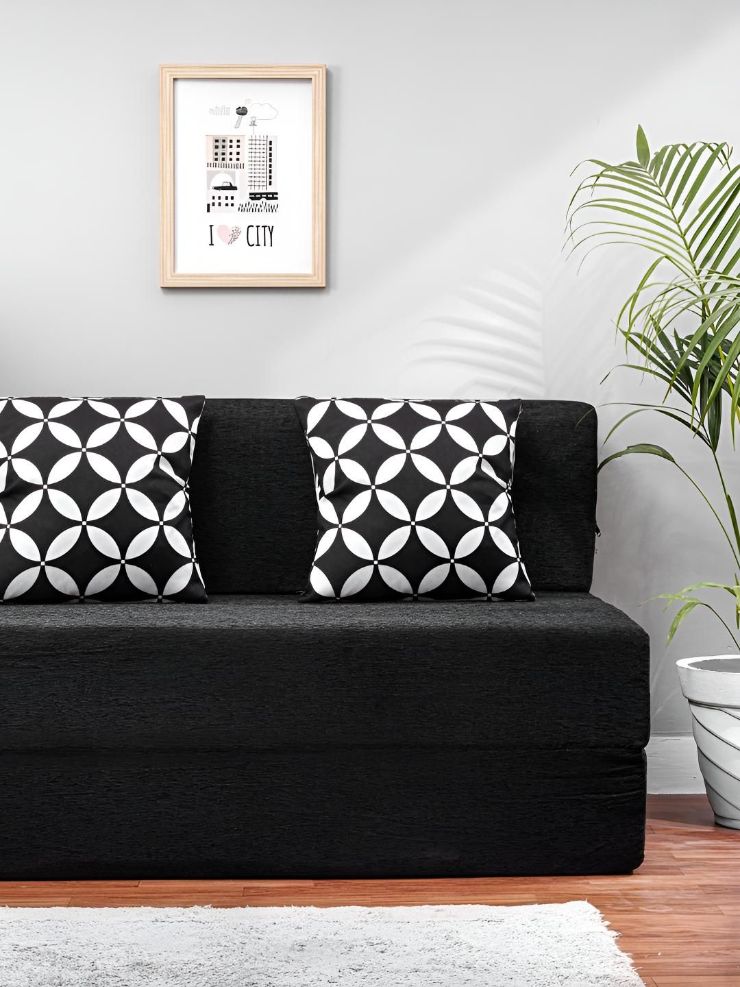 Solis Primus Comfort for all Black Comfort Sofa Cum Bed