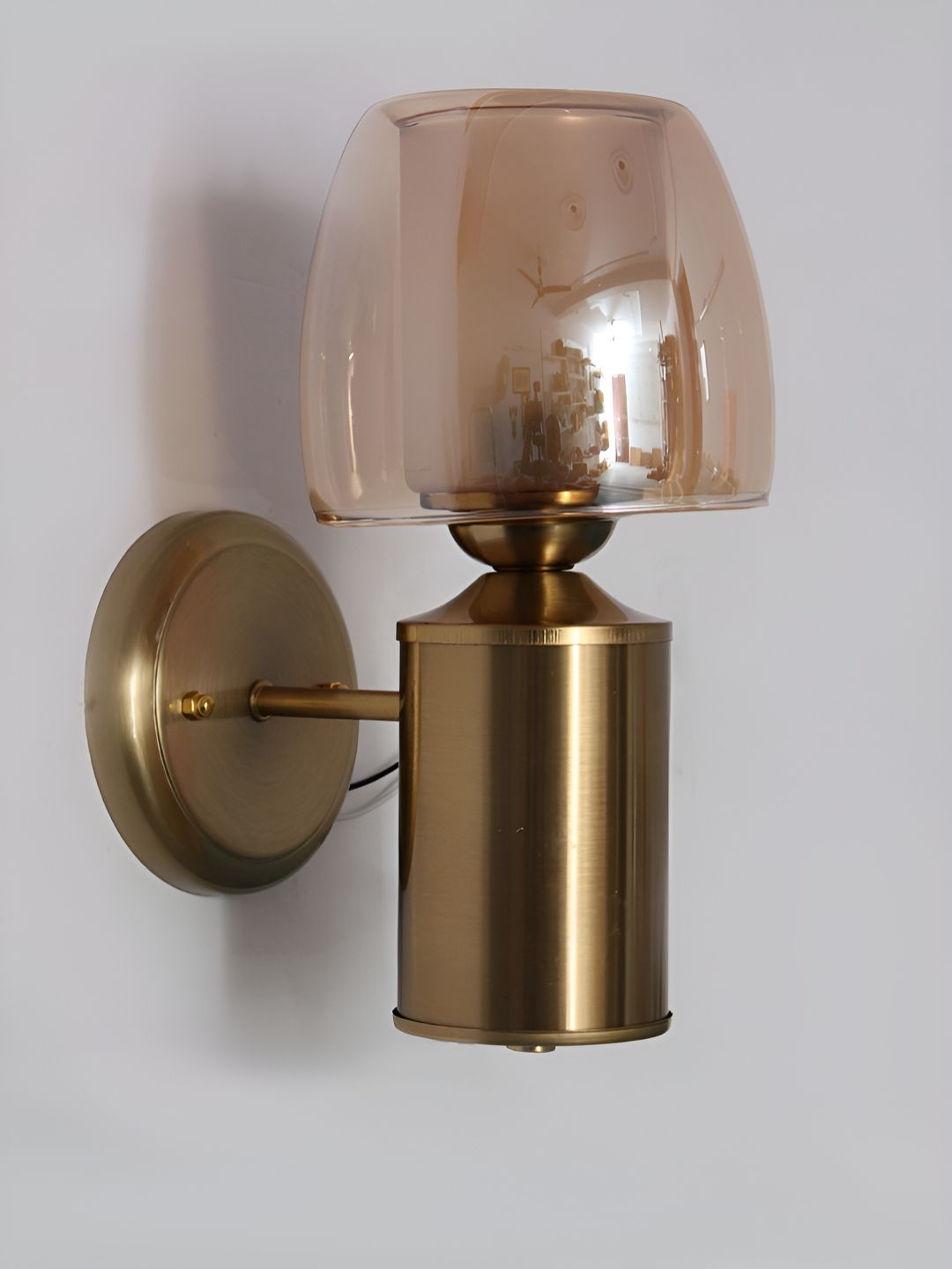 SHREE KALA HOME DECOR Brown Metal Contemporary Wall Lamp-picture-12