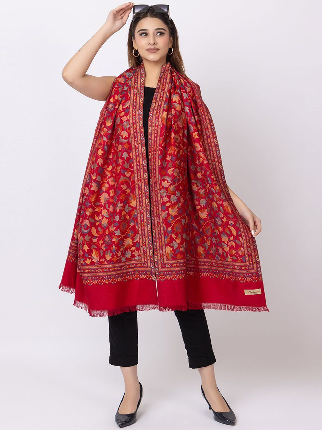 PASHGIRI Women Floral Printed Shawl-picture-41