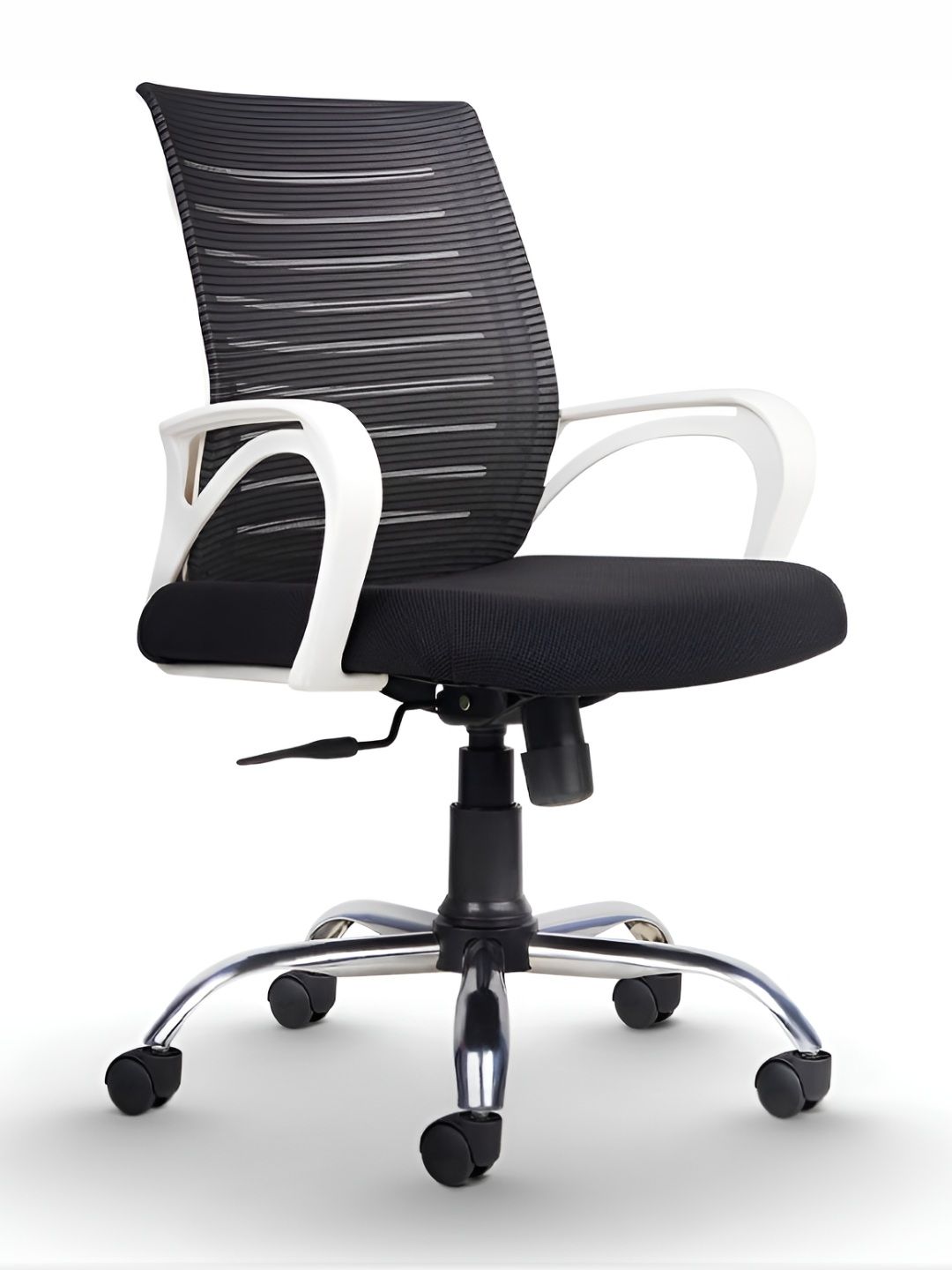 CELLBELL White & Black Mid Back Mesh Office Executive Chair-image-13