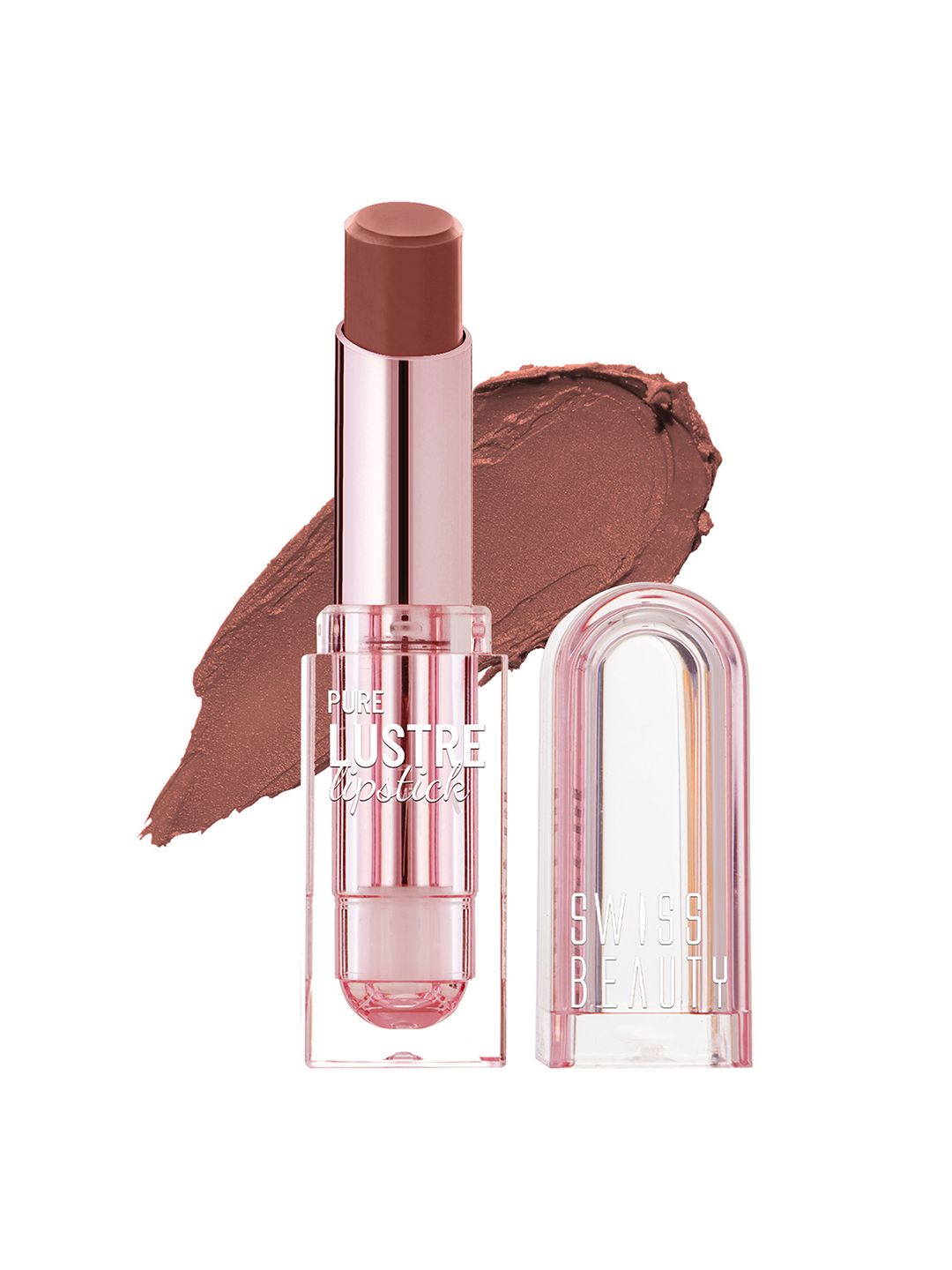 SWISS BEAUTY Pure Lustre Lipstick with Vitamin E - Twisted Caramel 7-image-20