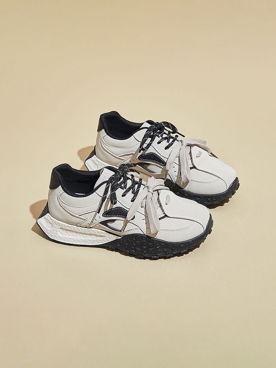 LULU & SKY Women Colourblocked PU Sneakers-picture-17