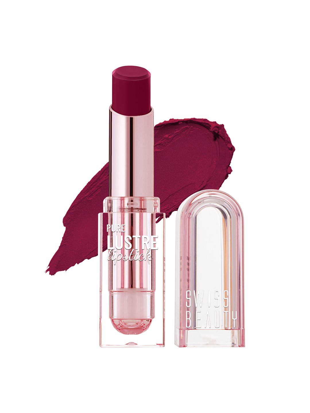 SWISS BEAUTY Pure Lustre Lipstick with Vitamin E - Mad Maroon 12-image-24