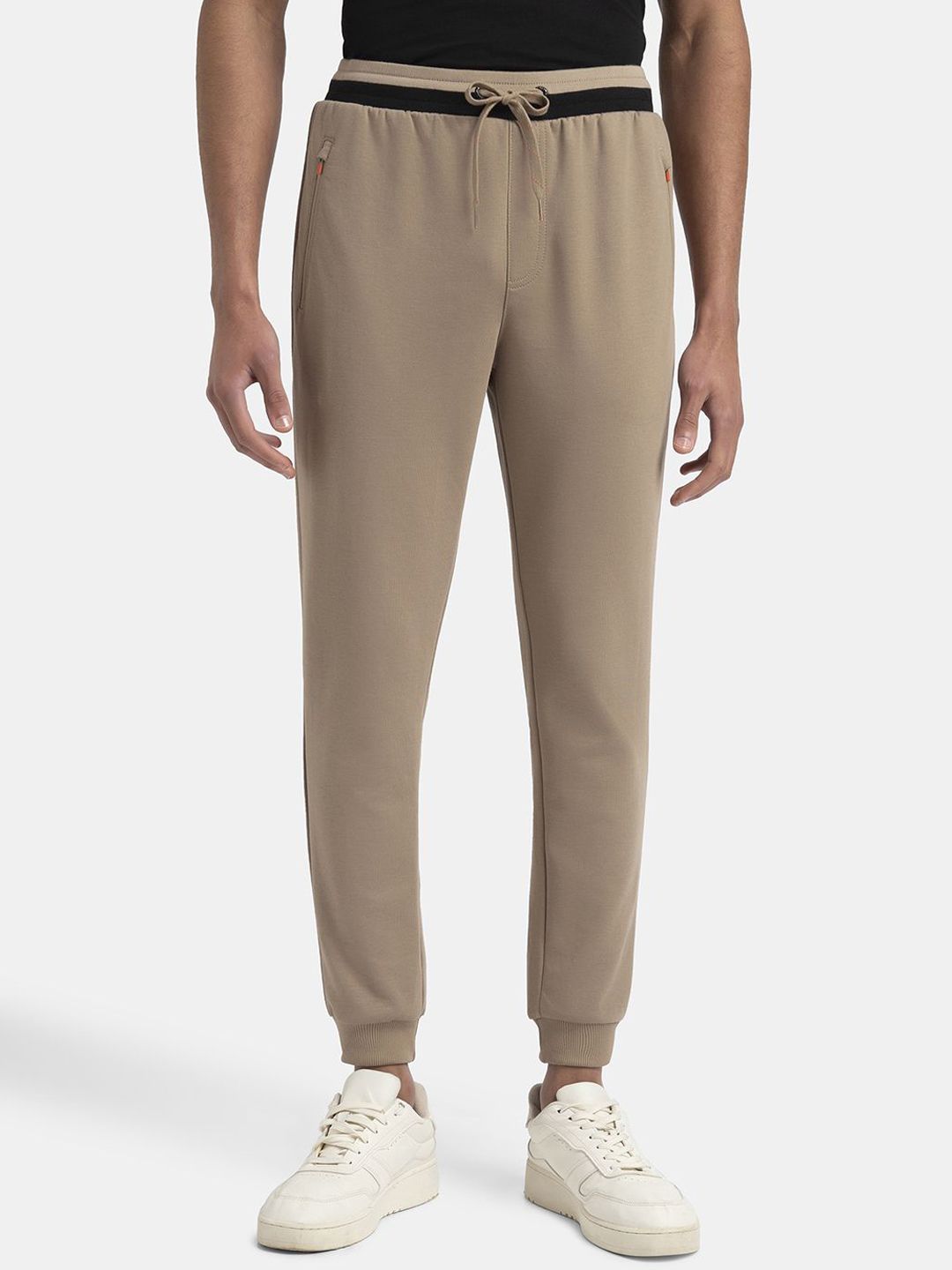 Jockey Super Combed Cotton Rich Pique Slim Fit Jogger with Zipper Pockets-AM05-image-48