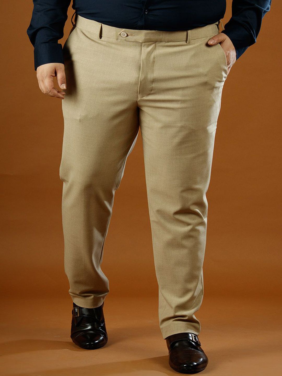 Muffynn Men Relaxed Straight Leg Straight Fit Chinos Trousers-picture-10