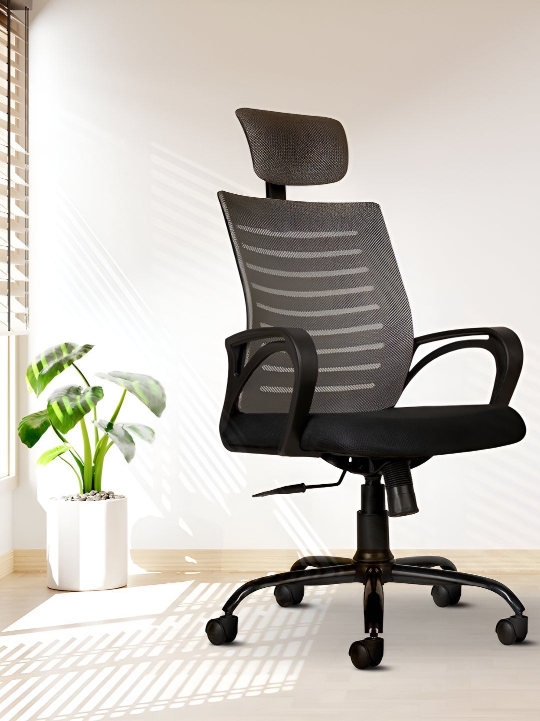 CELLBELL Desire C104 Grey Mesh Study Chair-picture-23