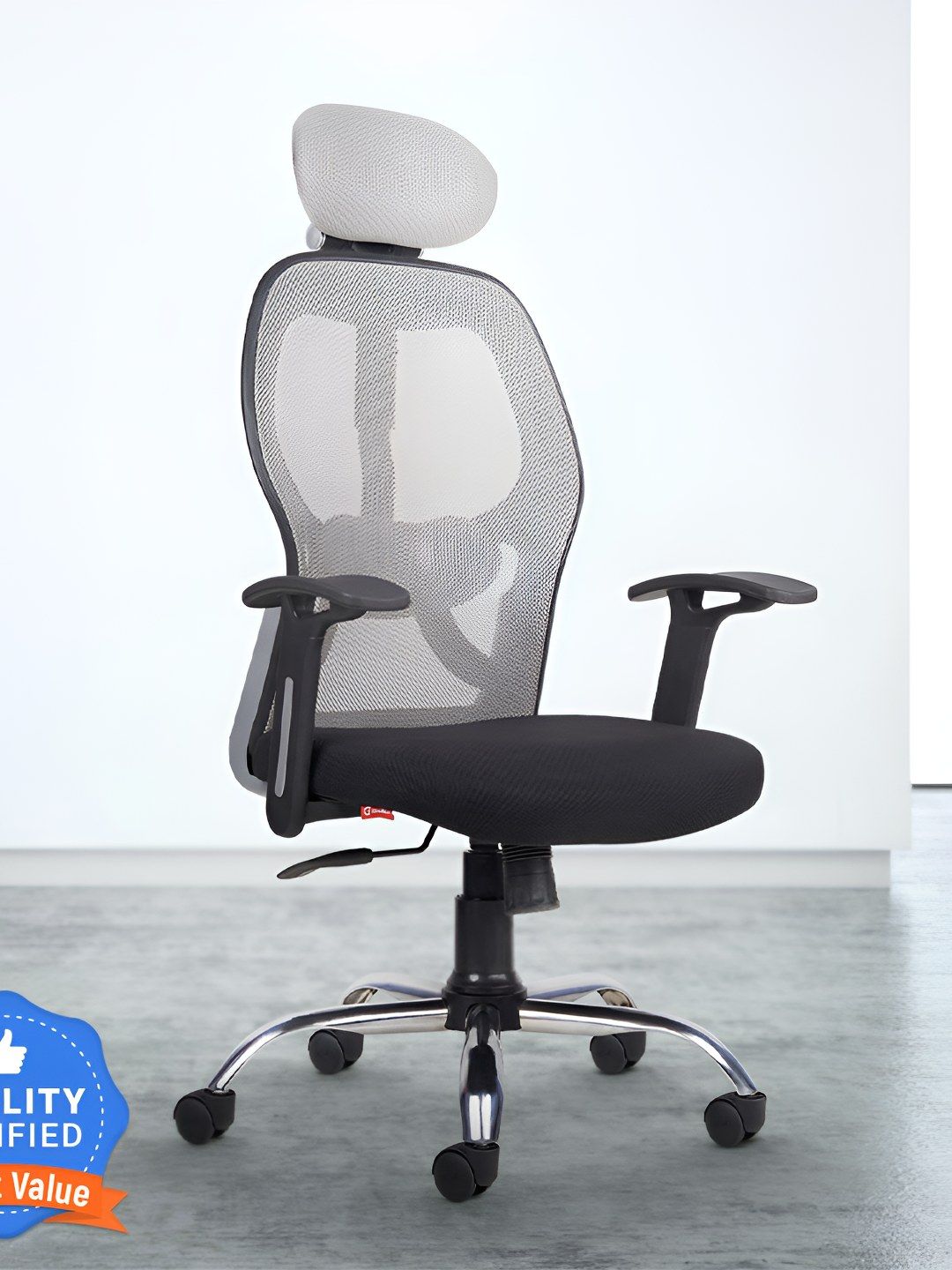 CELLBELL Grey Taurus C100 Lite High Back Comfortable Mesh Study Chair-image-8