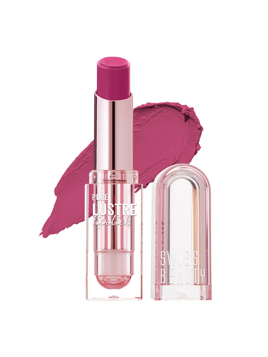 SWISS BEAUTY Pure Lustre Lipstick with Vitamin E - Bleached Pink 8-image-21