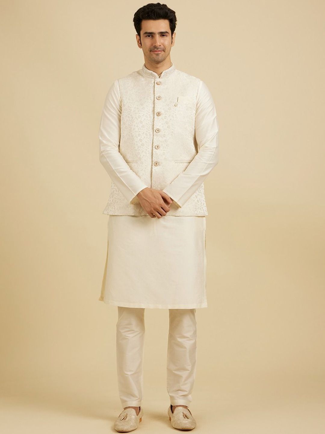 Manyavar Embroidered Nehru Jackets-picture-10