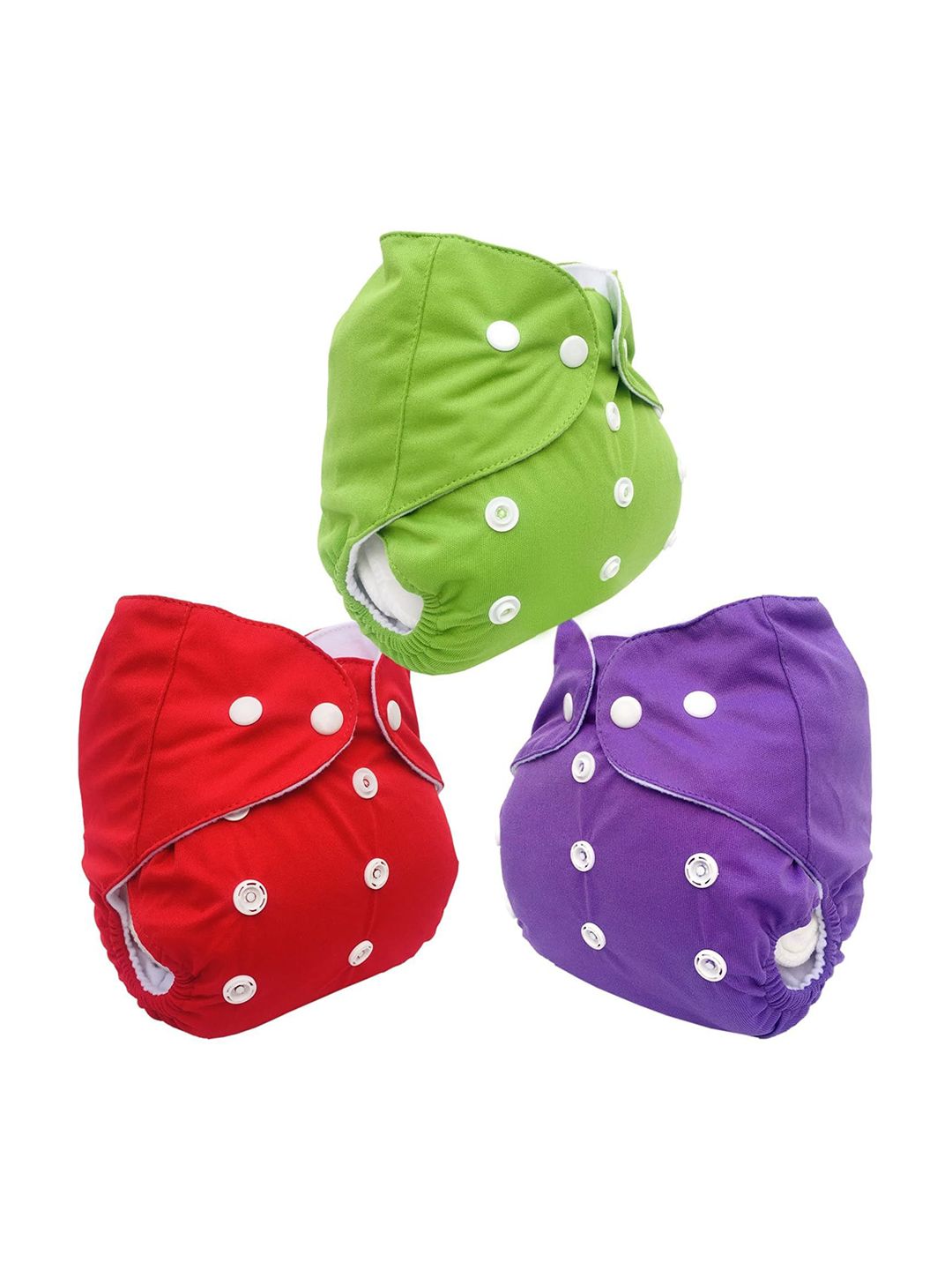 Kritiu Kids - Unisex Set Of 3 Reusable Waterproof Cloth Diapers-picture-35