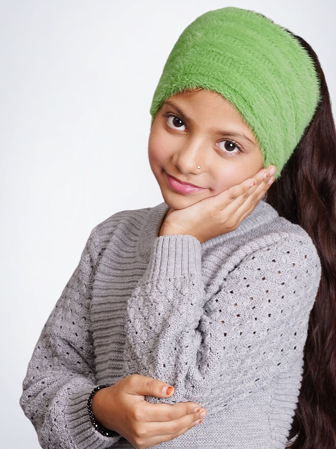 Bharatasya Girls Knitted Headband-picture-13