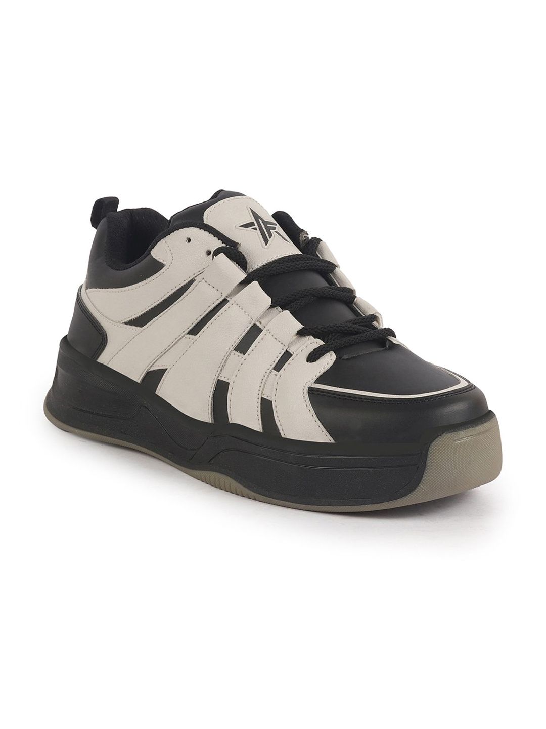 FAUSTO Men Colourblocked Lightweight PU Sneakers-picture-22