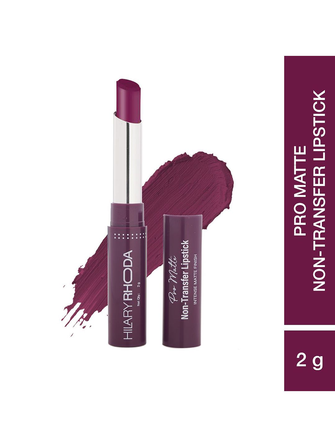 Hilary Rhoda Pro Matte Non Transfer Highly Pigmented Lipstick - 2 g - Chocolate - 09-picture-13