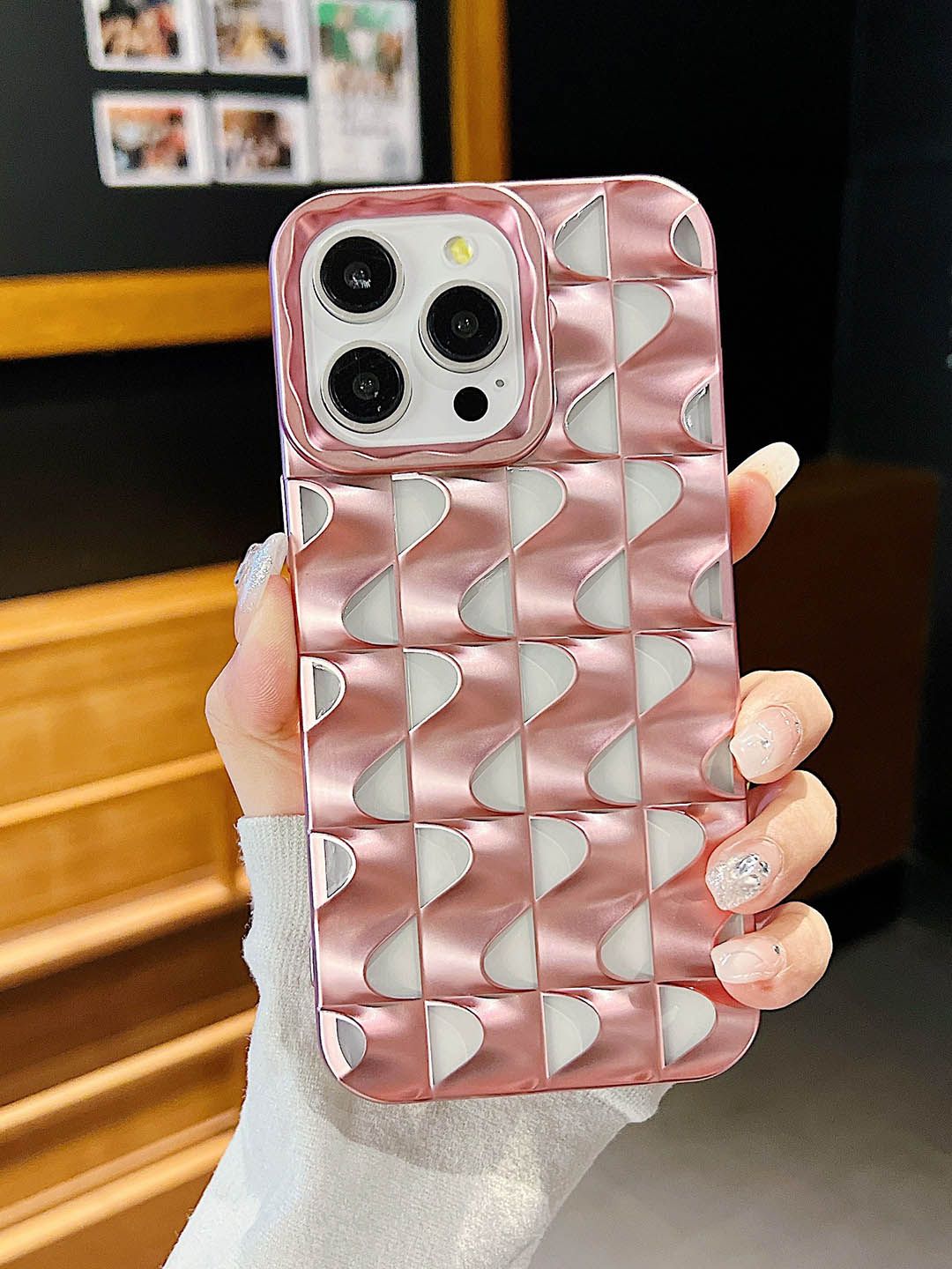 Luxury Kase Texture iPhone 15 Pro Back Case-image-21