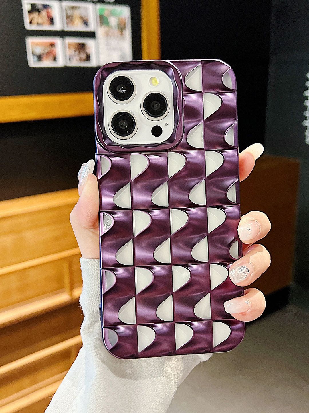 Luxury Kase Texture iPhone 13 Pro Back Case-image-40