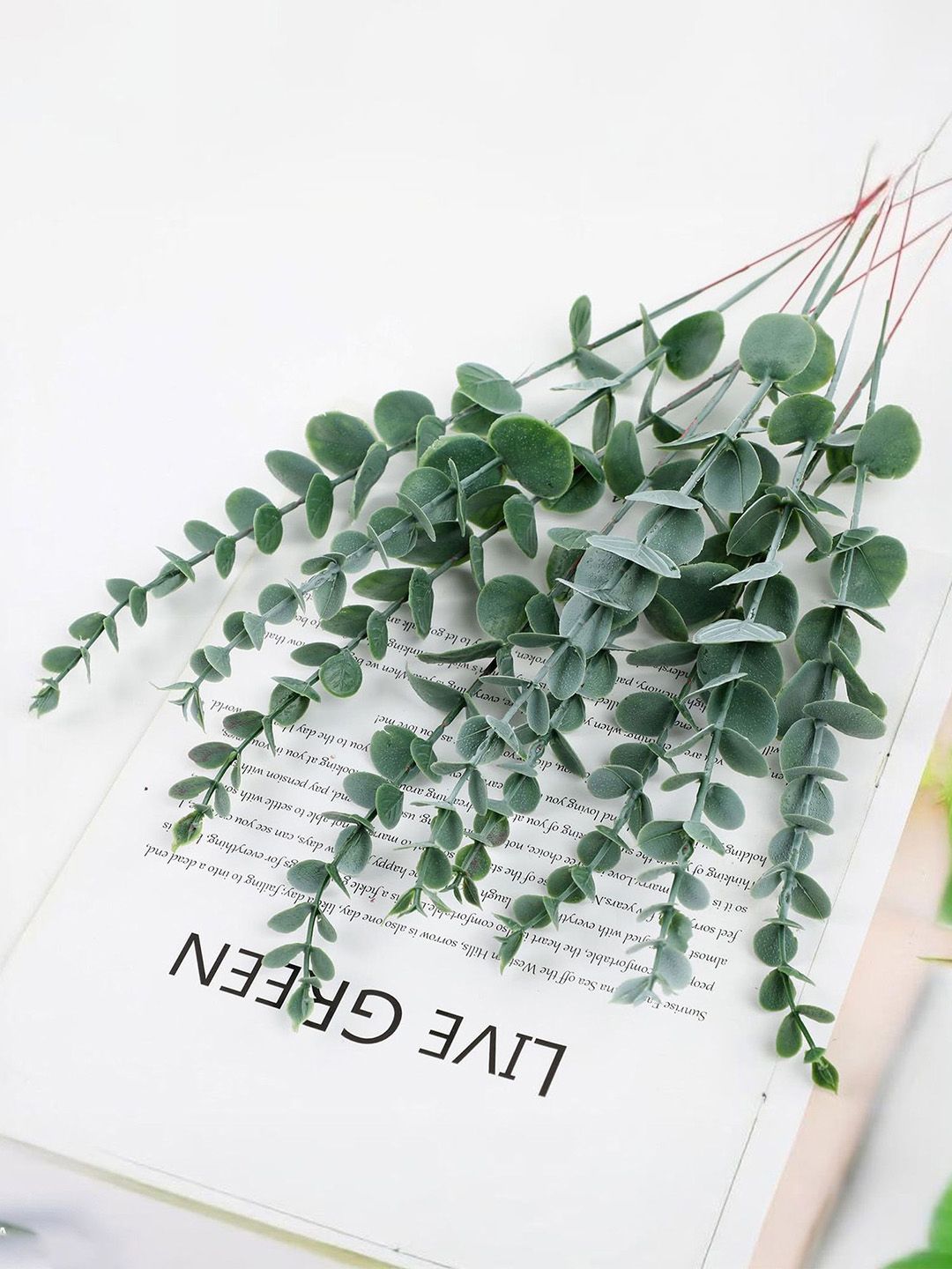 Ekhasa Green 18 Pieces Eucalyptus Artificial Plant-image-35