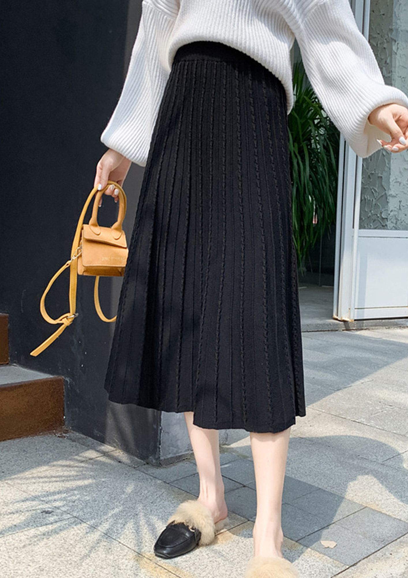 LULU & SKY A-Line Midi Skirt-picture-22
