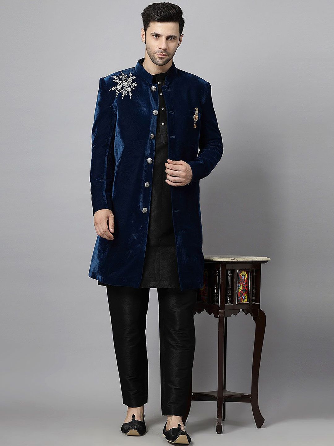 Utsav Fashion Embroidered Sherwani Set-image-2
