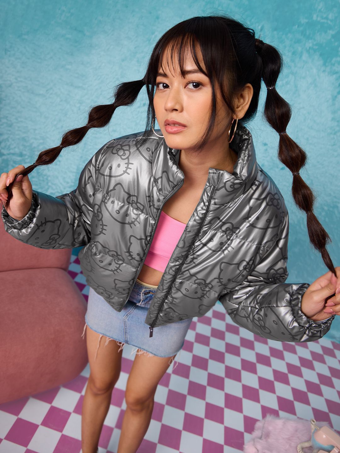 The Souled Store Women Graphic Printed Puffer Jacket-picture-35
