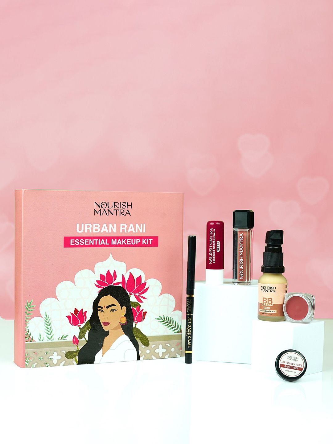 Nourish Mantra Set Of 4 Urban Rani Essential Makeup Kit-image-3