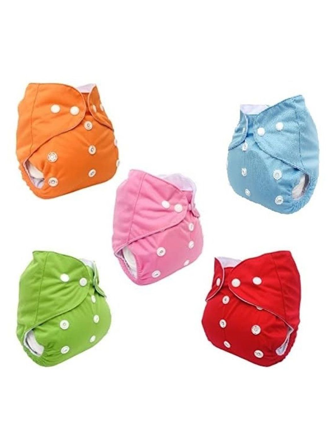 Kritiu Kids Set Of 5 Reusable Waterproof Cloth Diapers-picture-48