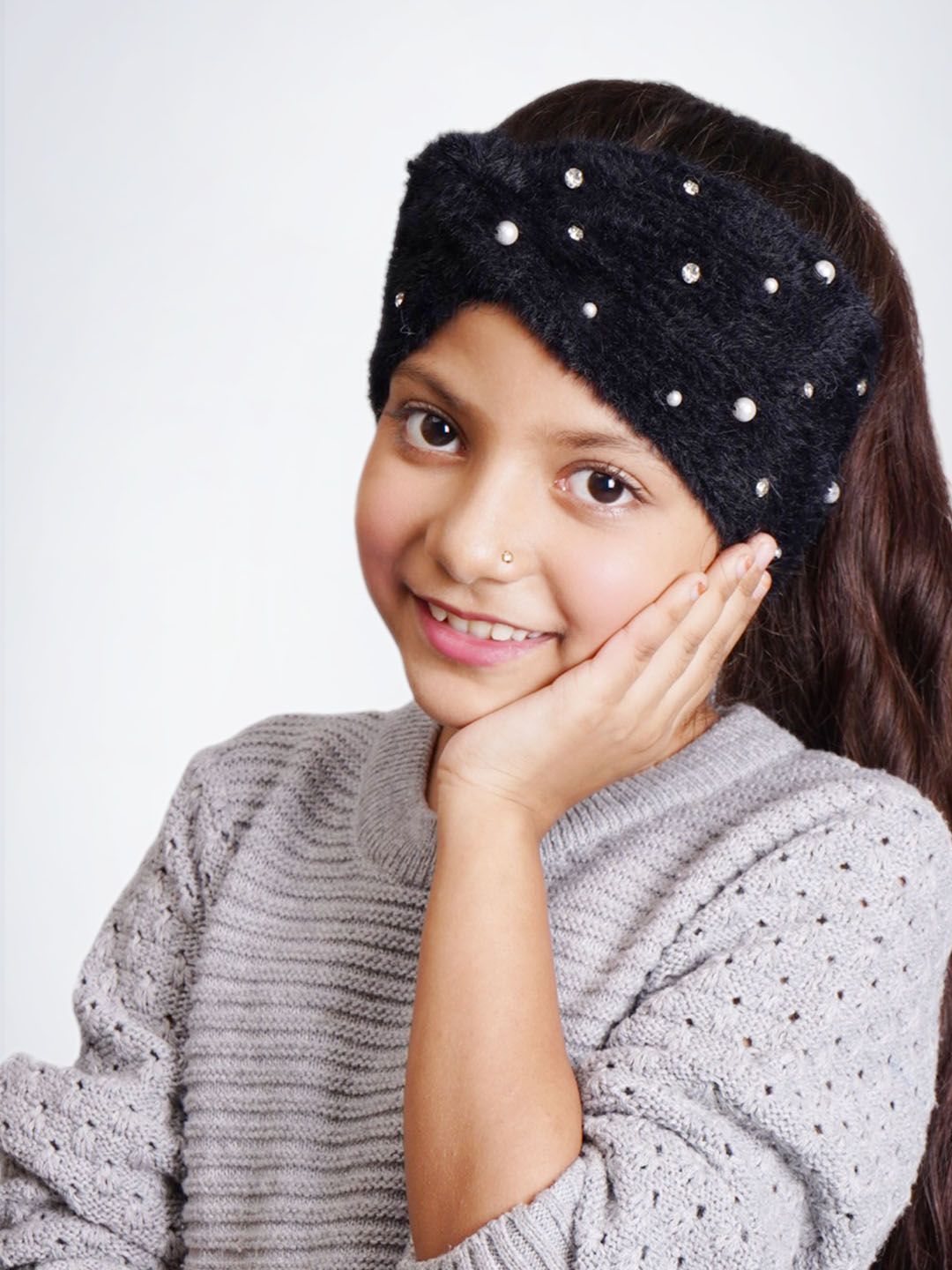 Bharatasya Girls Knitted Headband-picture-17
