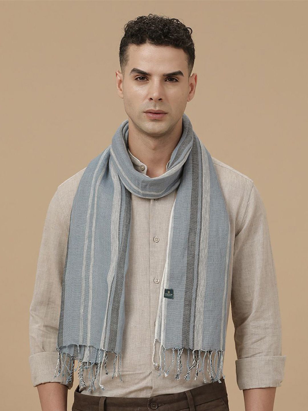 Linen Club Unisex Striped Stole-picture-40