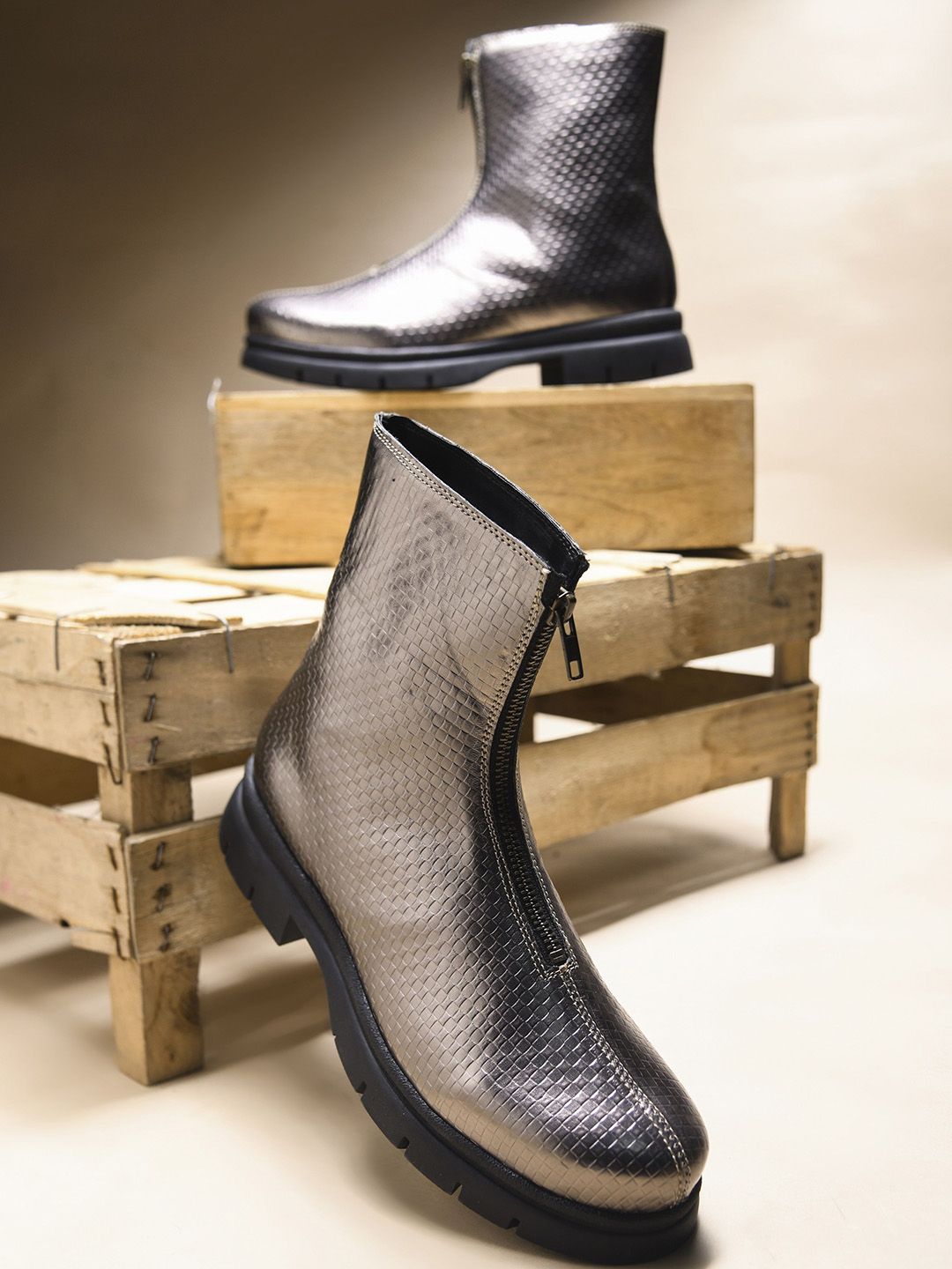 CLOG LONDON Women Casual Block-Heeled Chunky Boots-picture-30