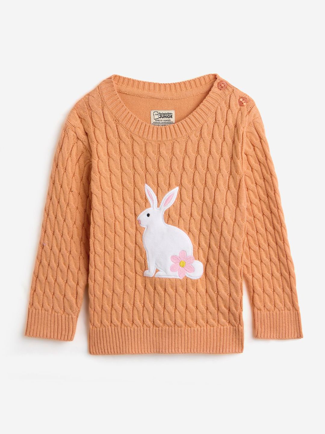 The Souled Store Girls Cable Knit Pullover-picture-22