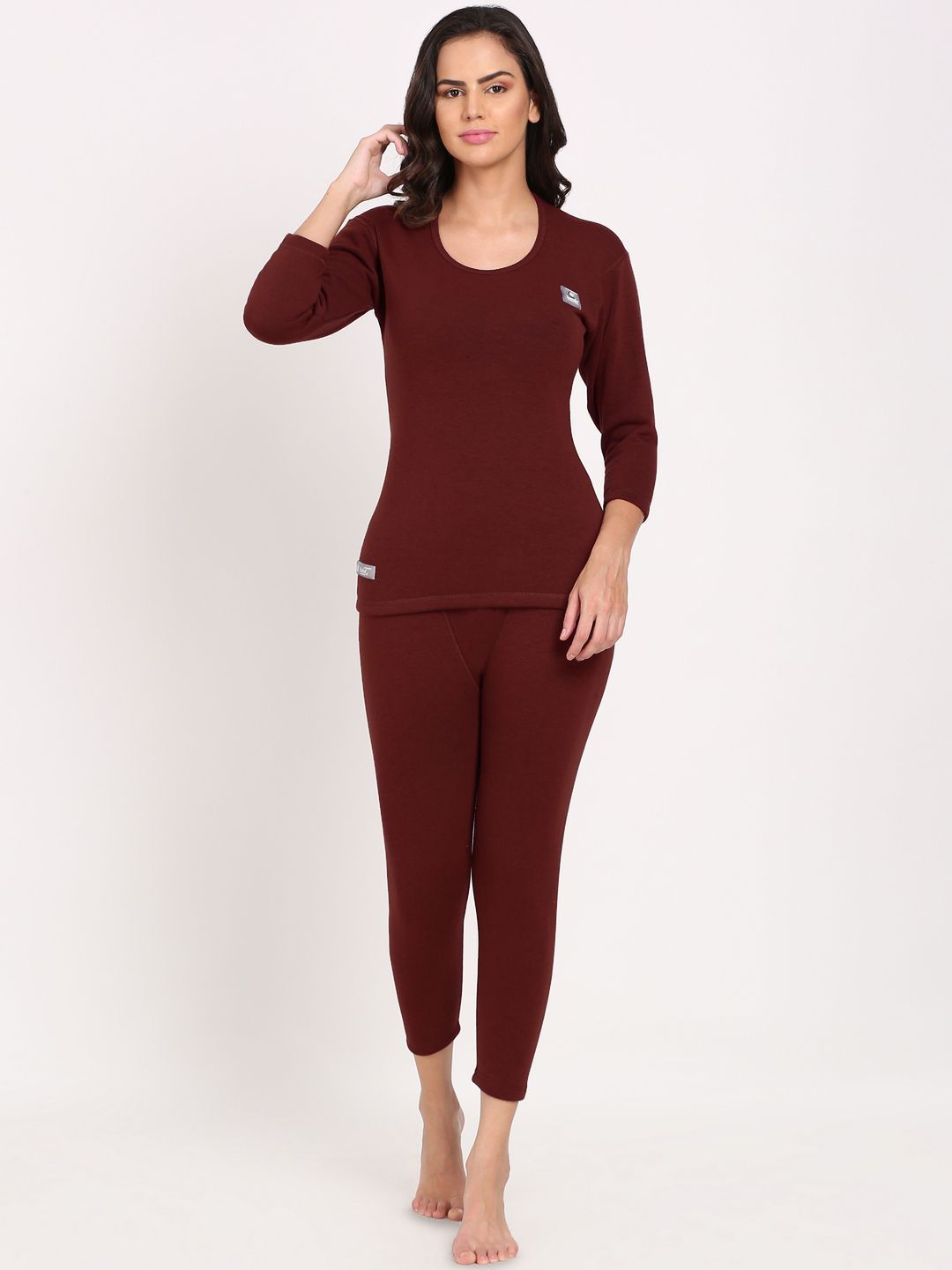 OOSHIN UK Round Neck Cotton Thermal Set-picture-42