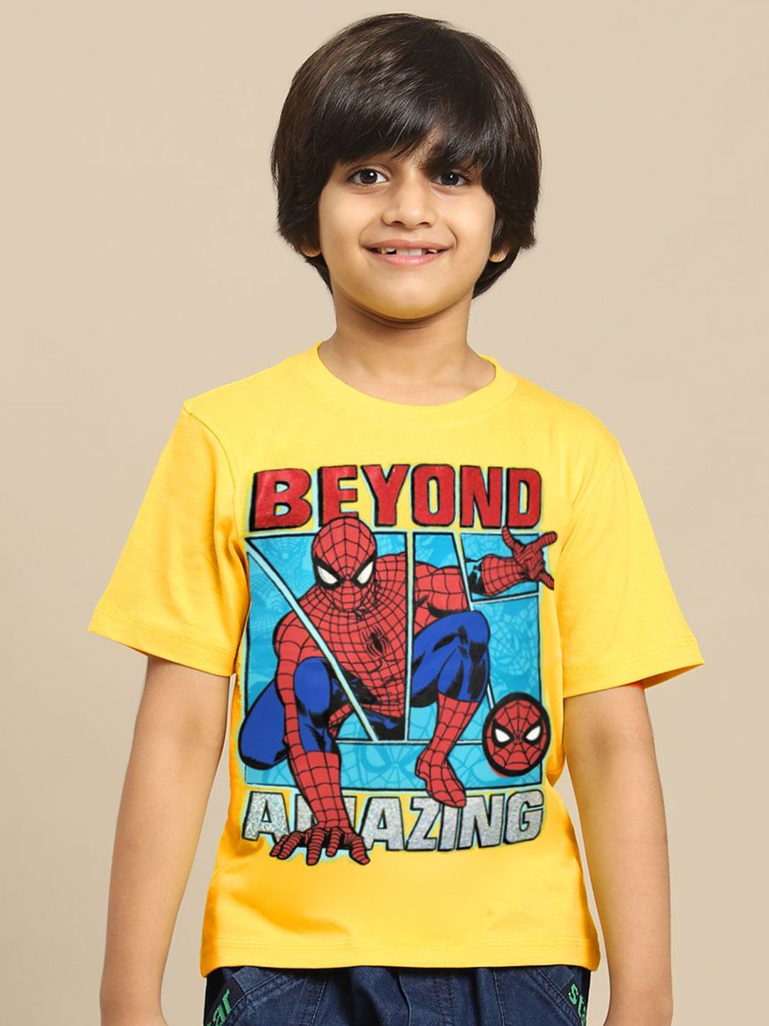 Kids Ville Boys Graphic Printed Pure Cotton T-Shirt-picture-19