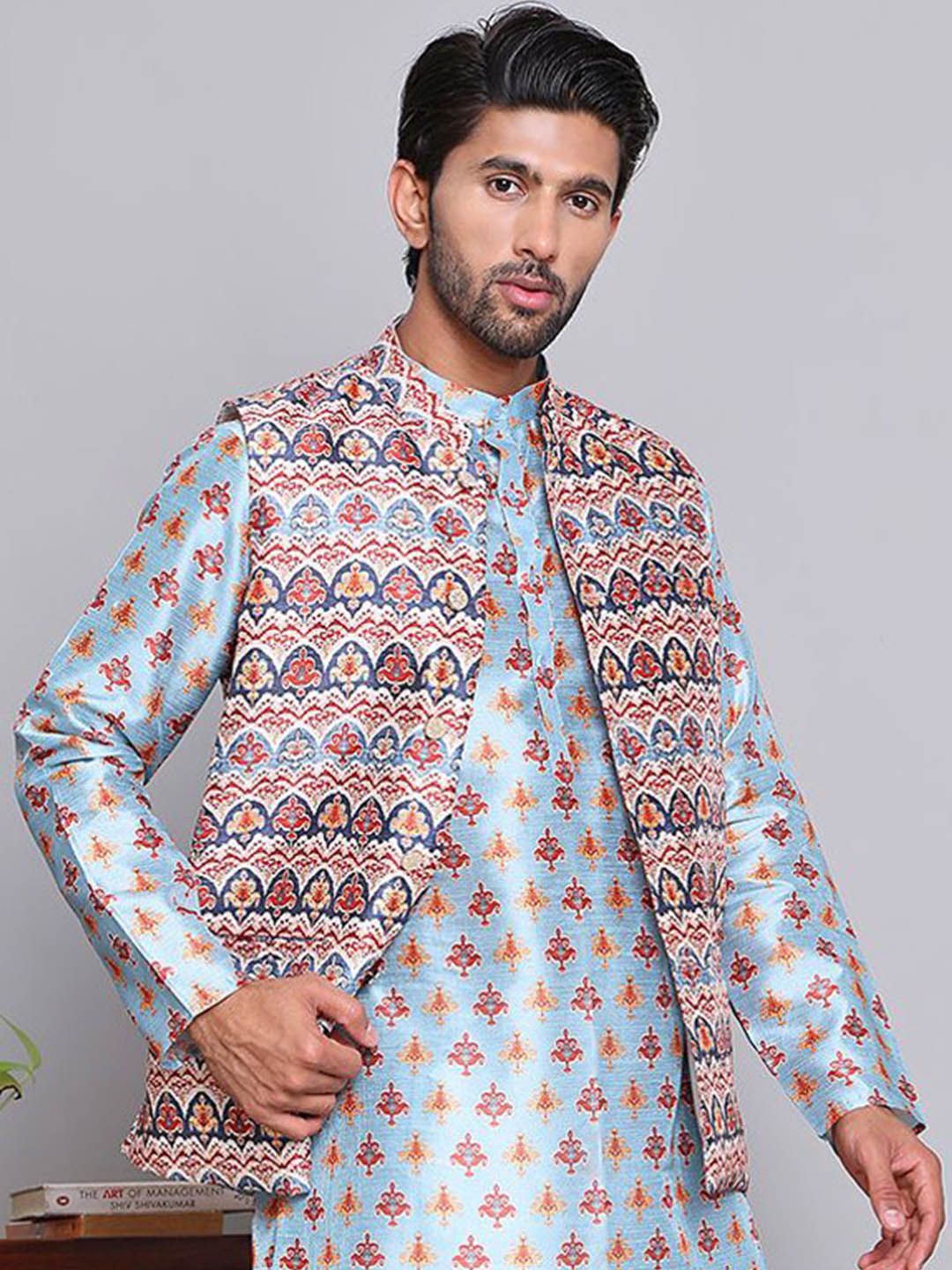 Jompers Digital Printed Nehru Jacket-picture-57