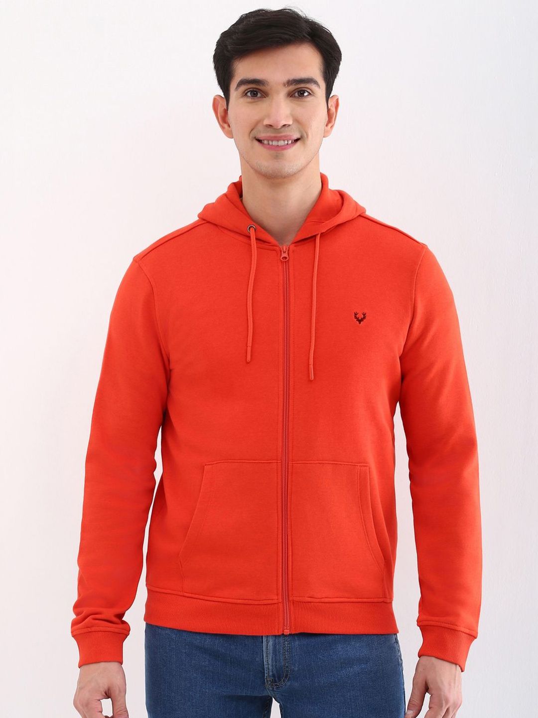 Allen Solly Men Hooded Cotton Sweatshirt