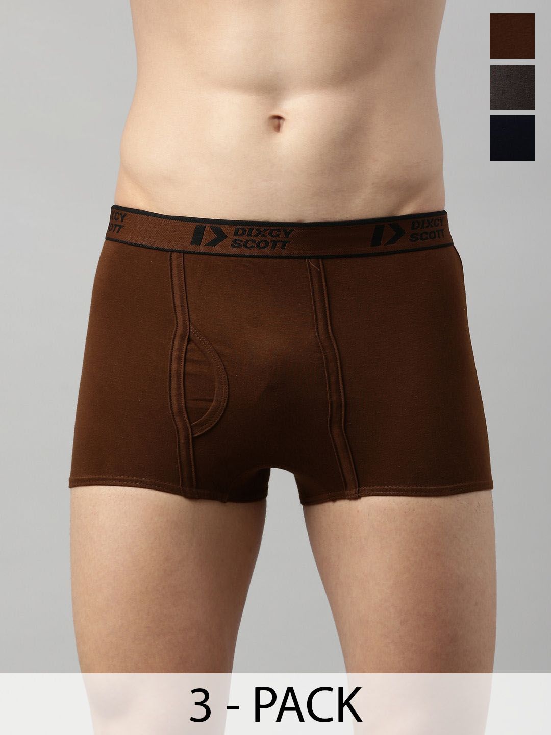 DIXCY SCOTT Men 3-Pc Assorted Cotton TrunksSwish Trunk_Asst_3-picture-31