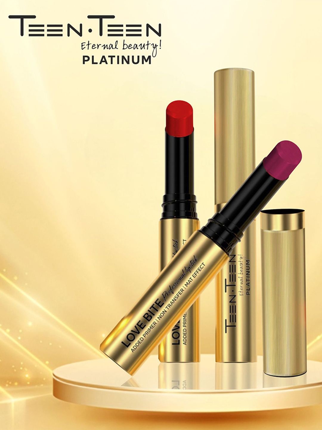 TEEN TEEN COSMETICS Love Bite Professional Non Transfer Lipstick - 4 g - Bridal-Red - 08-picture-18