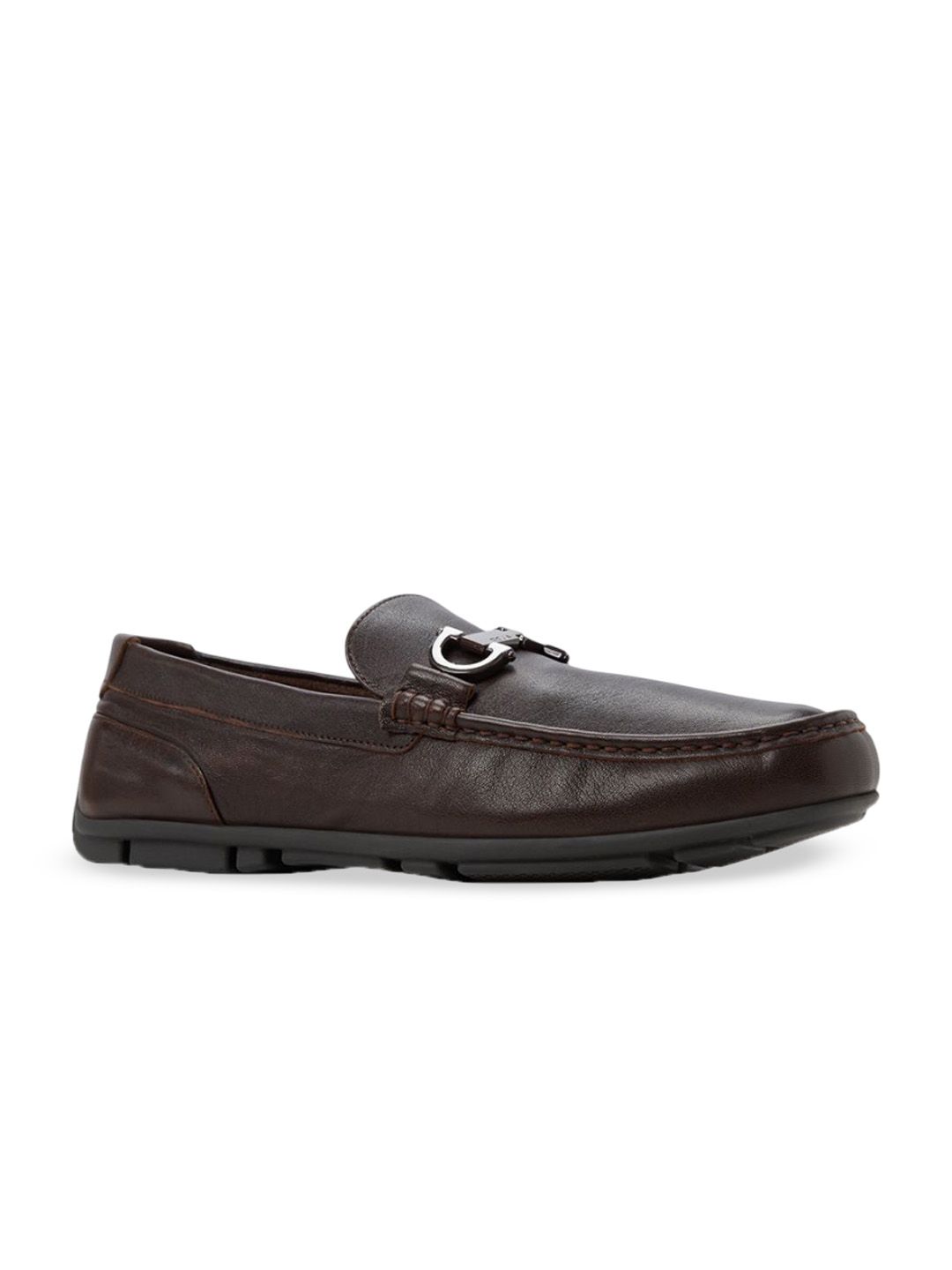 ALDO Men Textured Leather Loafers-picture-55