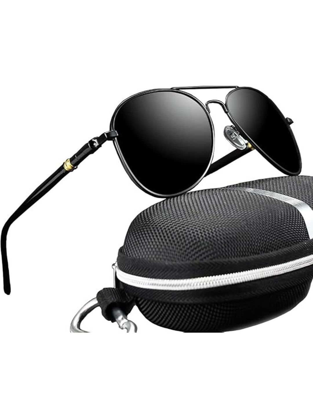 Mast & Harbour Unisex Aviator Sunglasses with Polarised and UV Protected Lens-image-1