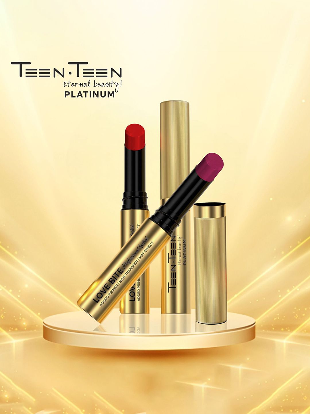 TEEN TEEN COSMETICS Love Bite Professional Non Transfer Lipstick- 4g - Coffee Bean LB10-picture-32