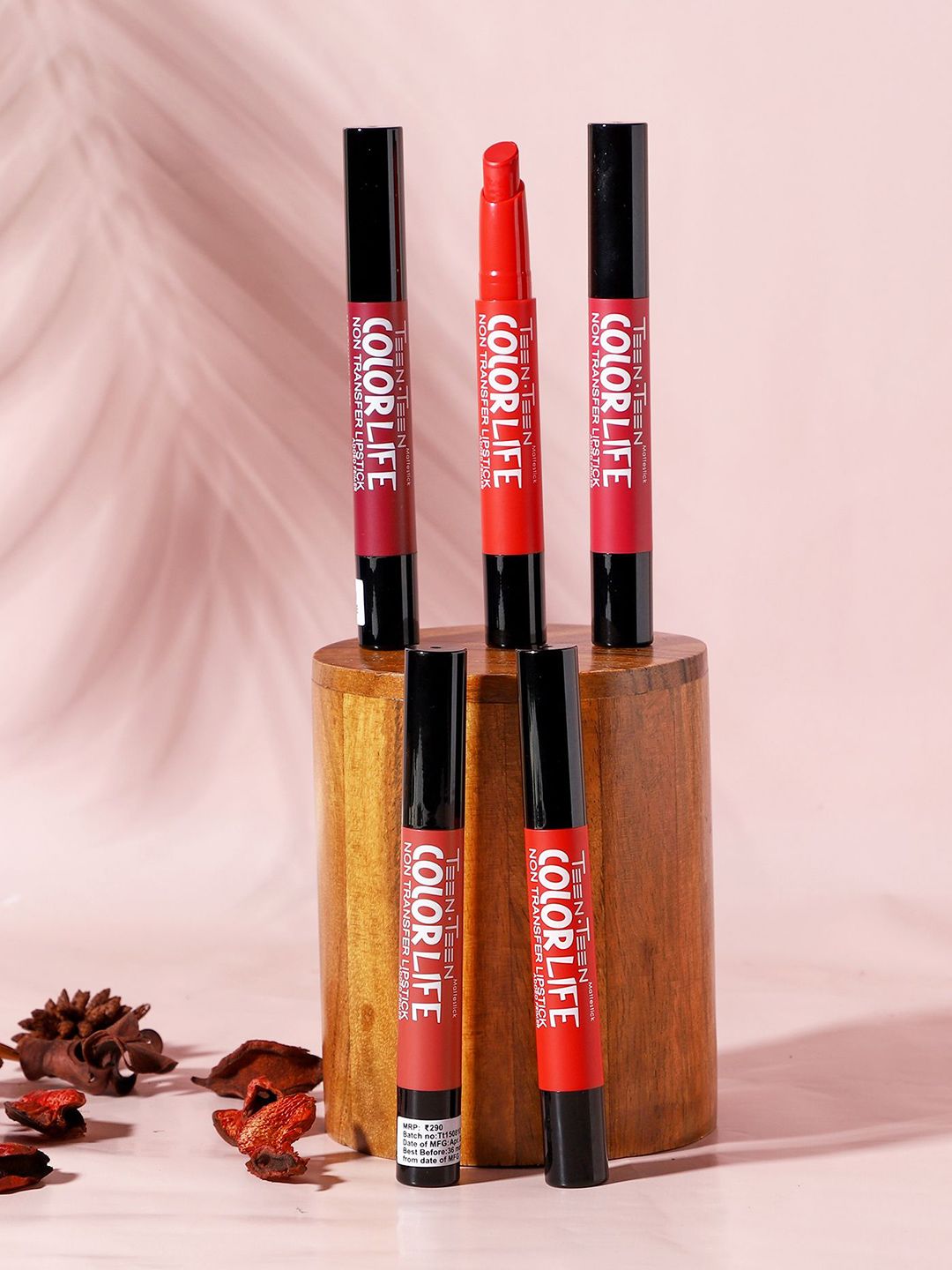 TEEN TEEN COSMETICS Color Life Non Transfer Long Lasting Lipstick- 2 g- Coral-Pink 22-picture-25