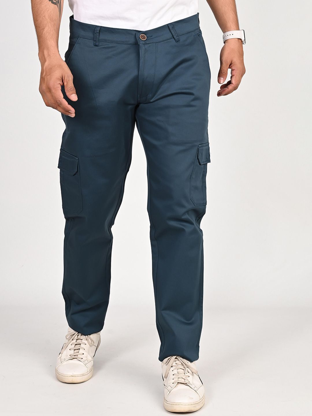 Tanip Men Cotton Easy Wash Trousers-picture-33