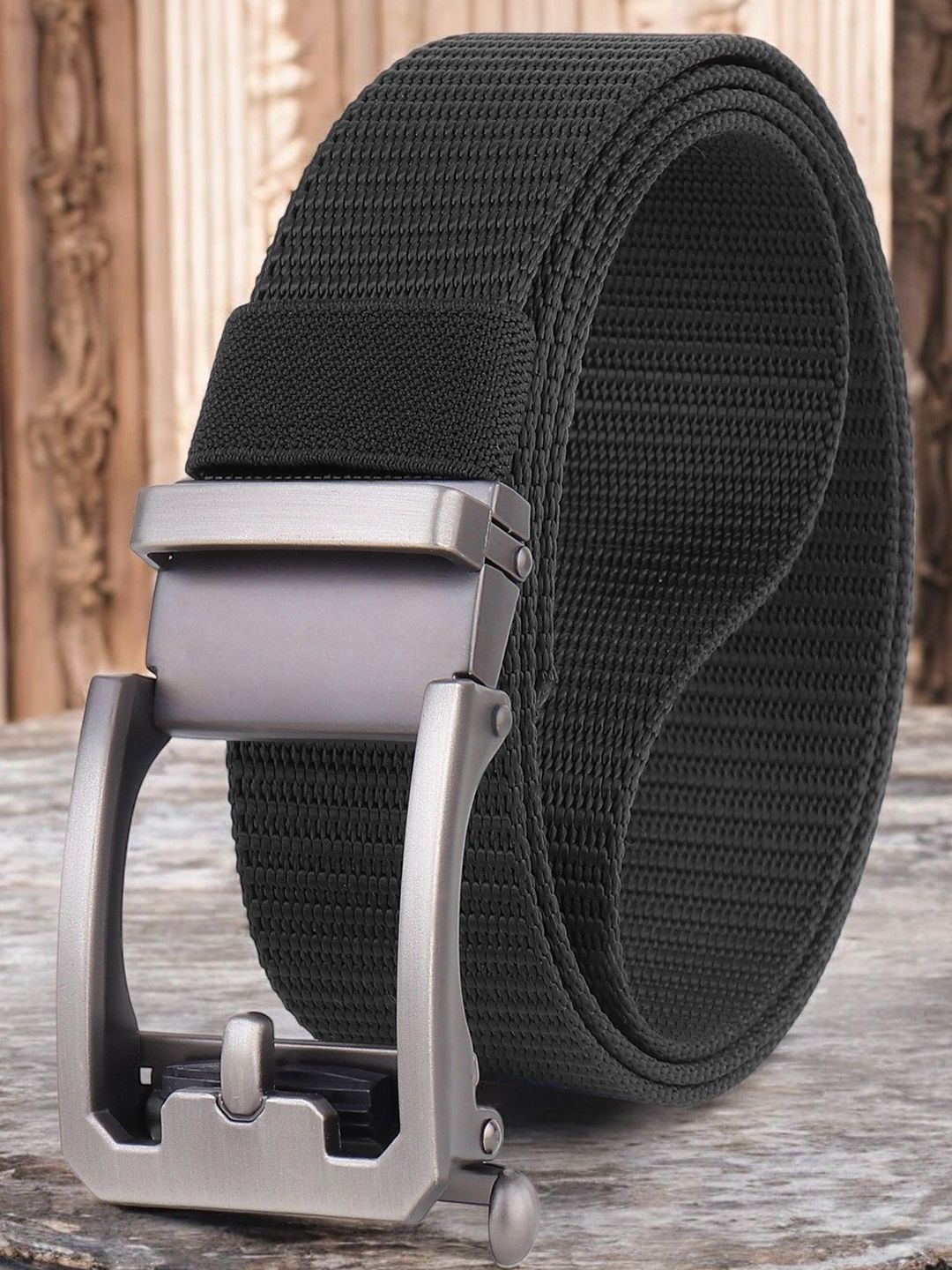 glitchez Men Canvas Slider Buckle Belt-image-10