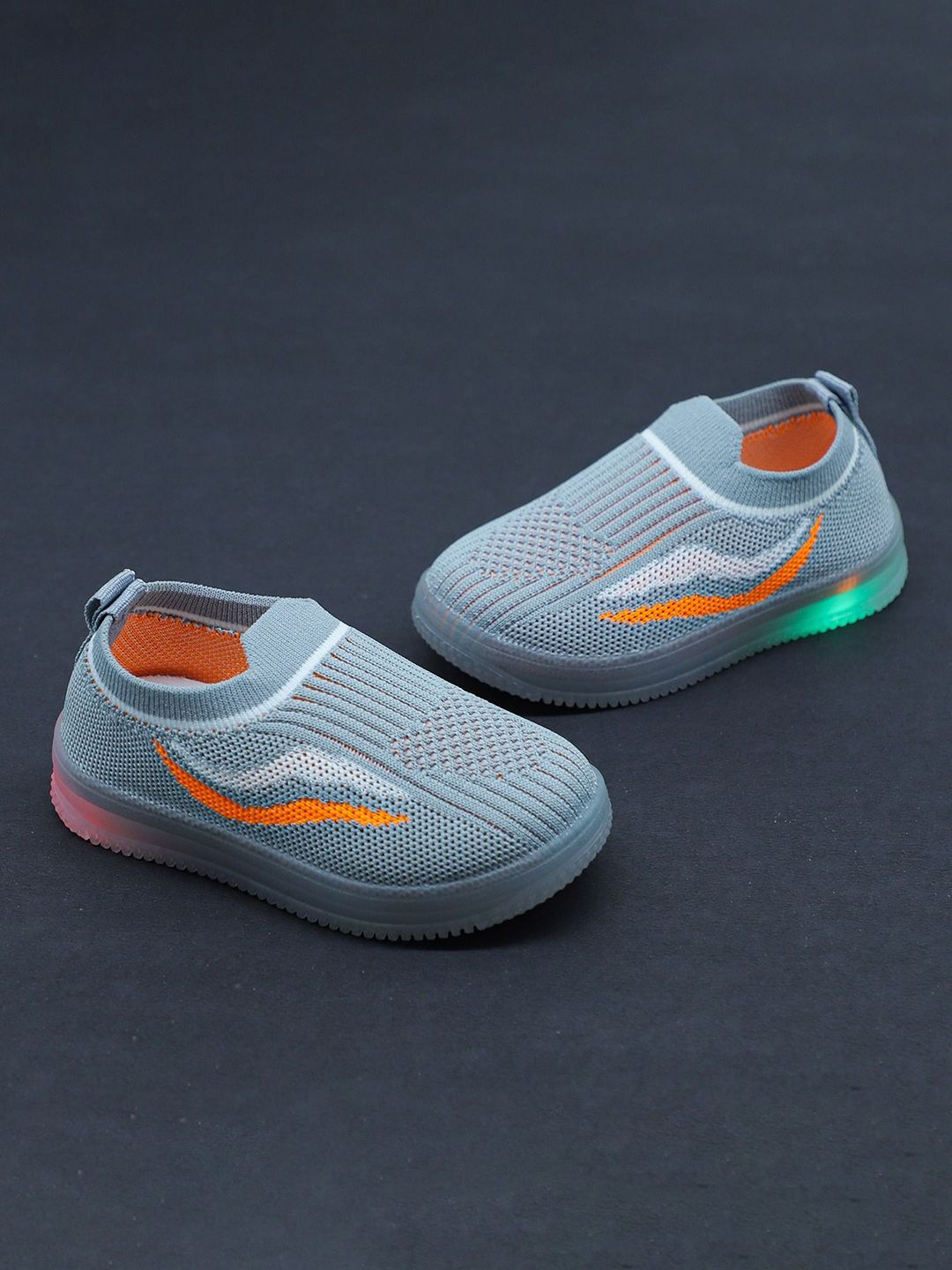 NEW STEPS Kids Round Toe LED Sneakers-image-28