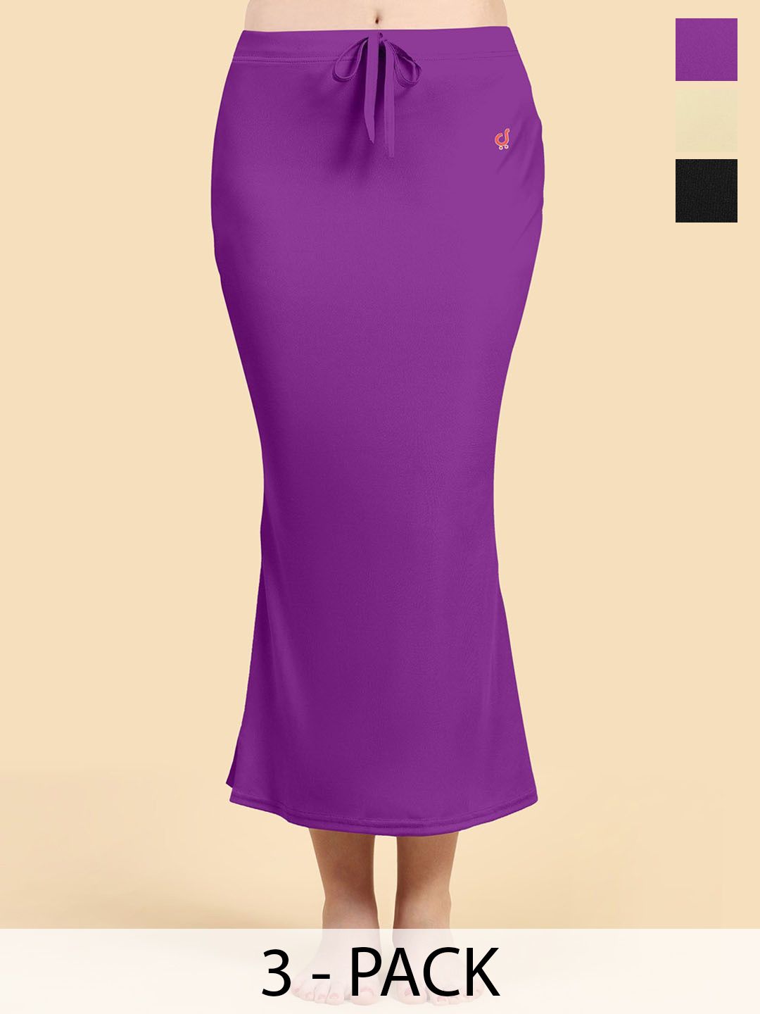 Trendmalls Women Pack of 3 Mermaid Fit Stretchable Saree Shapewears-picture-33