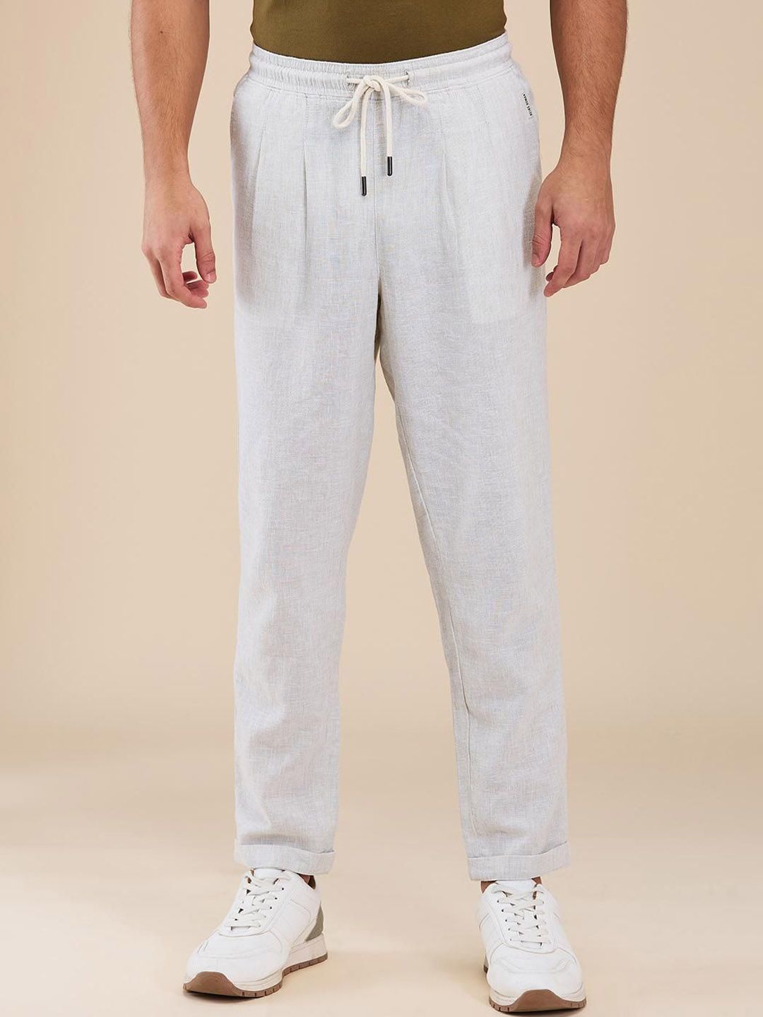 Being Human Men Classic Regular Fit Mid-Rise Chinos Trousers-picture-40