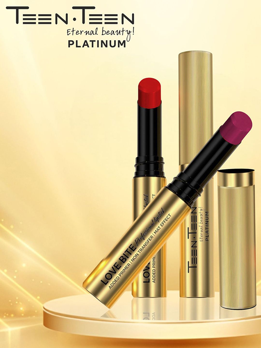 TEEN TEEN COSMETICS Love Bite Professional Non Trasnfer Lipstick - 4 g - Caramel Nude LB01-picture-21