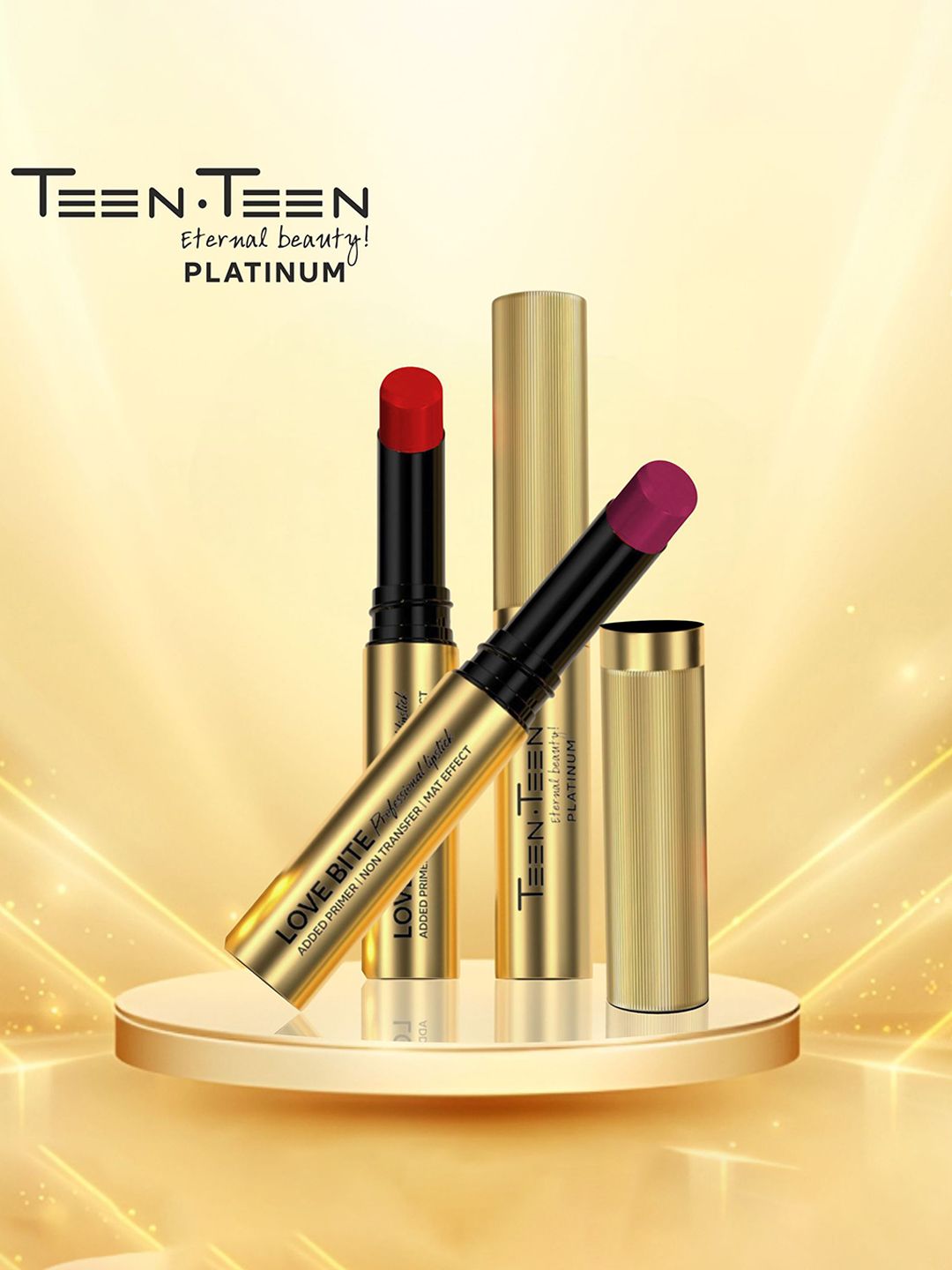 TEEN TEEN COSMETICS Love Bite Professional Non Transfer Lipstick- 4g- Bollywood-Nude 15-picture-15