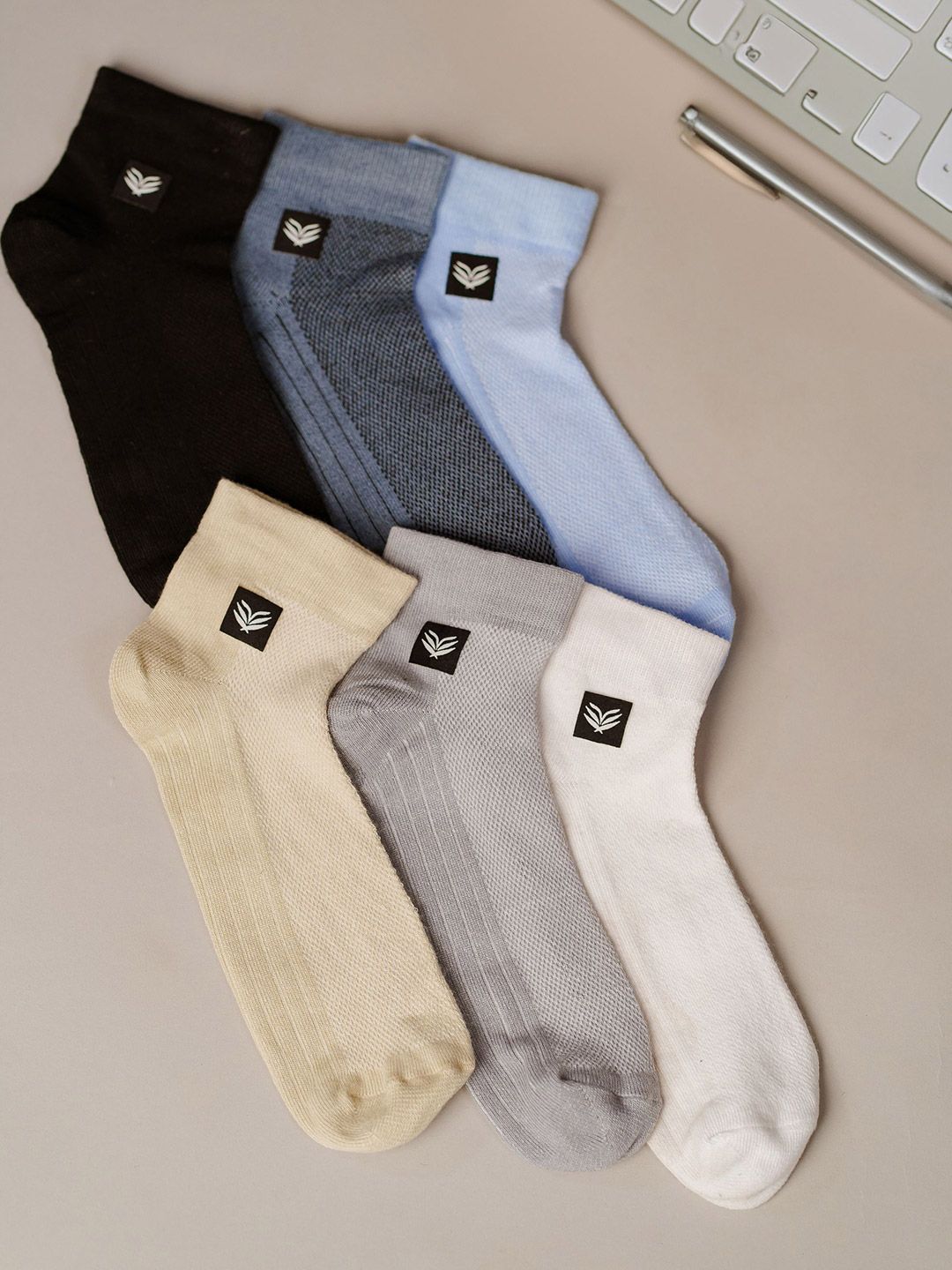 Sockscarving Pack Of 6 Cotton Ankle Length Socks-picture-19