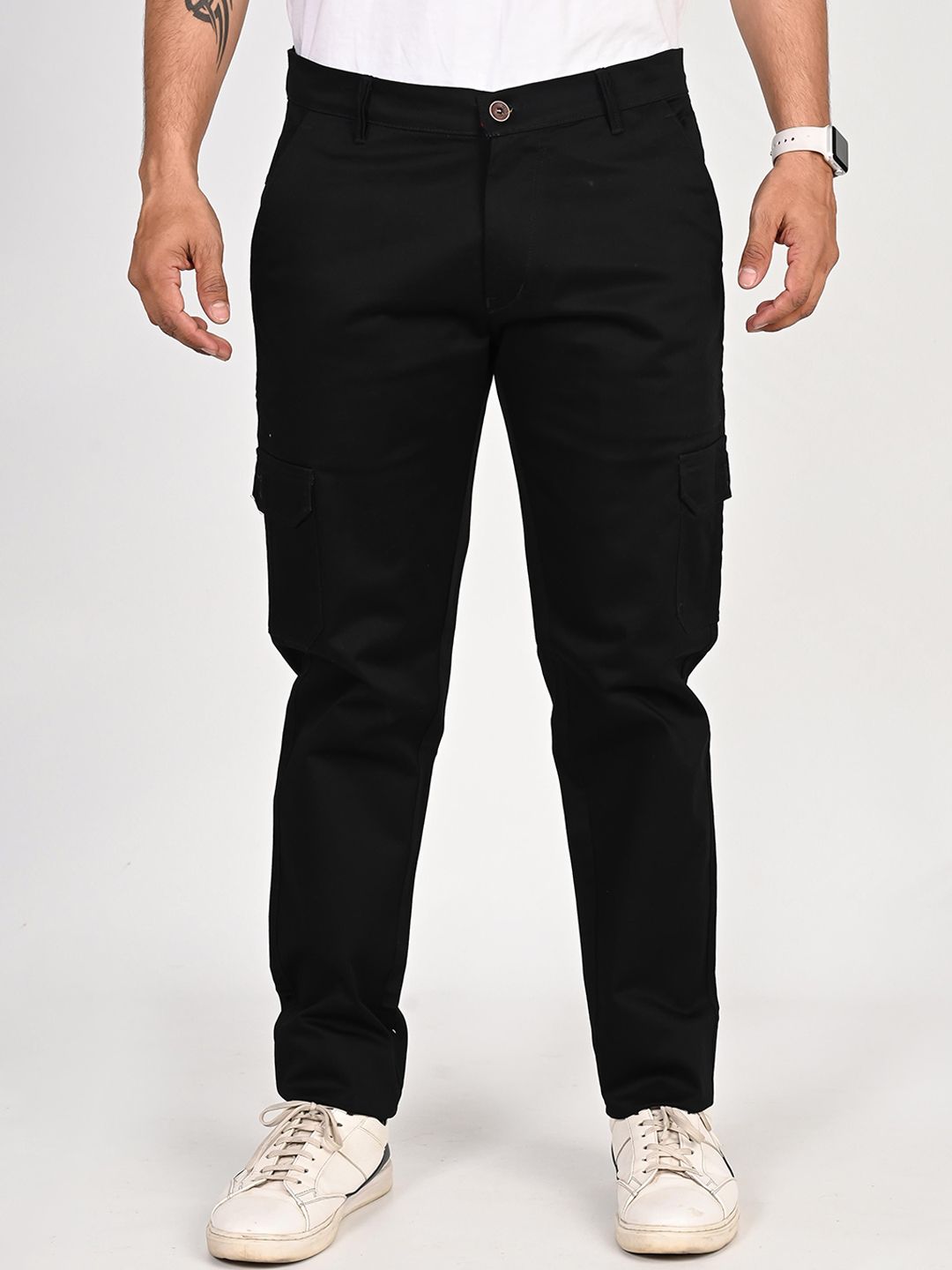 Tanip Men Cotton Cargo Trousers-picture-29