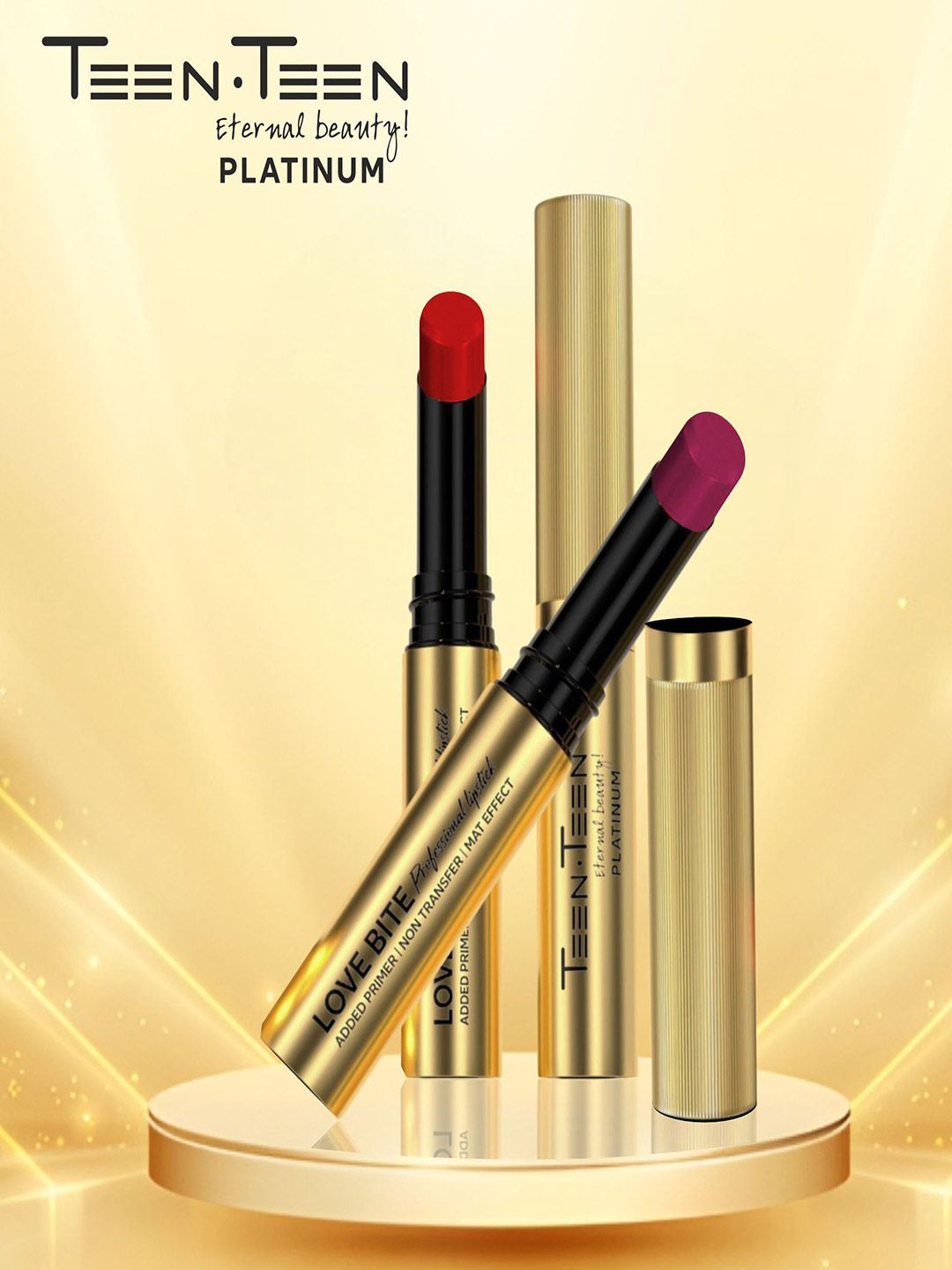 TEEN TEEN COSMETICS Love Bite Professional Non Transfer Lipstick-4g- Plumful- Cheer-02-picture-34